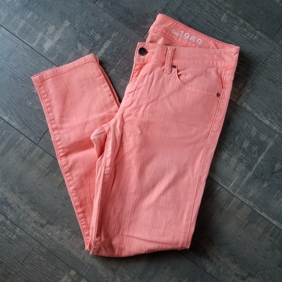GAP Denim - ☀️3/$25 Gap Neon Orange Always Skinny Ankle Jeans